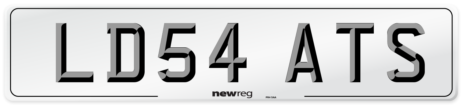 LD54 ATS Number Plate from New Reg